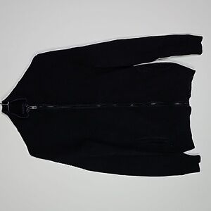 Guess xs black long sleeve sweater jacket